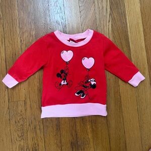 Disney brand 12 M Mickey and Minnie sweatshirt